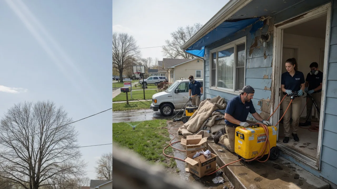 Basement Flood Cleanup in New Lebanon, OH near me